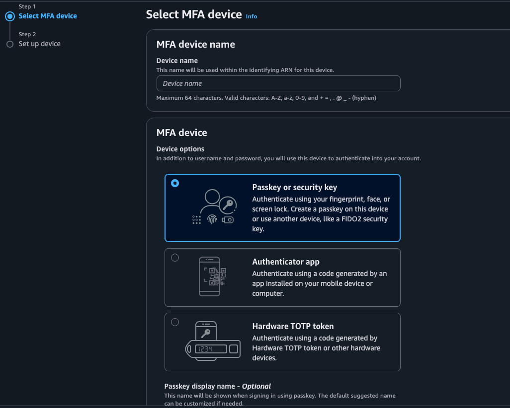 Sign up for AWS